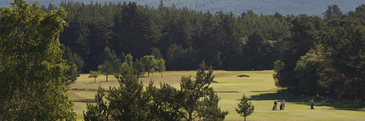 A view of Grantown-on-Spey golf course