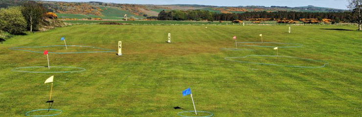 The driving range at Green Valley Golf Academy near Stranraer