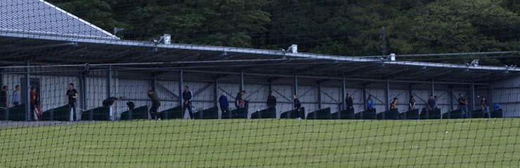 The bays at the driving range at Green Valley Golf Academy in Wigtownshire