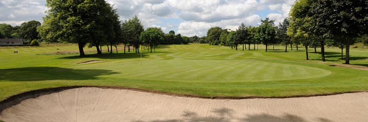 A view of Haggs Castle golf course