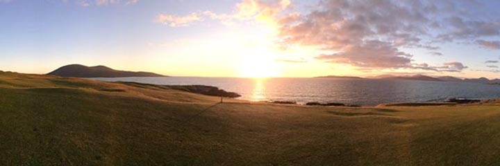 A view of the Isle of Harris Golf Club