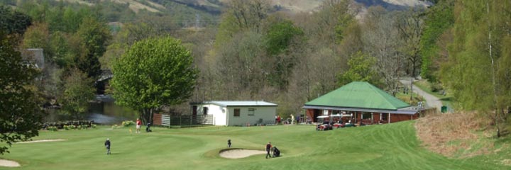 The 9th hole at Killin Golf Club