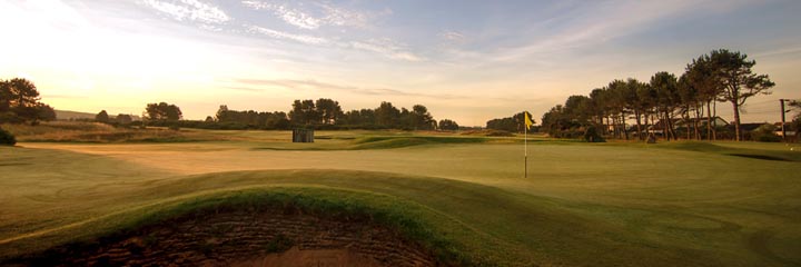 The 7th hole of the Barassie Links at Kilmarnock Barassie Golf Club