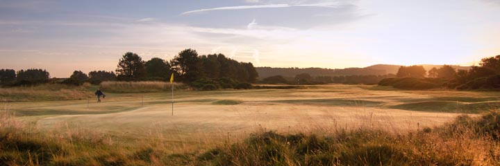 The 3rd hole of the Barassie Links at Kilmarnock Barassie Golf Club