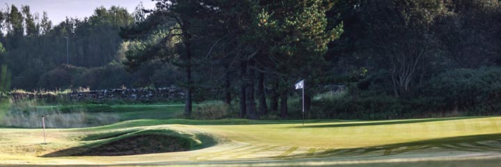 The 2nd hole of the Barassie Links at Kilmarnock Barassie Golf Club