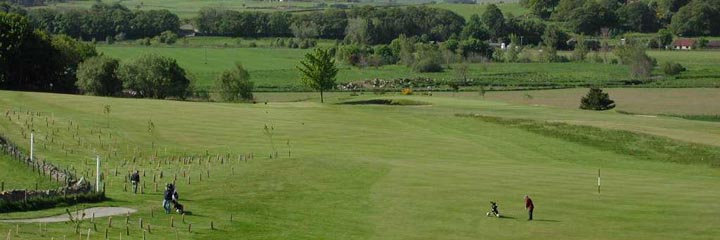 Looking over the 2nd fairway at the parkland Kintore Golf Club