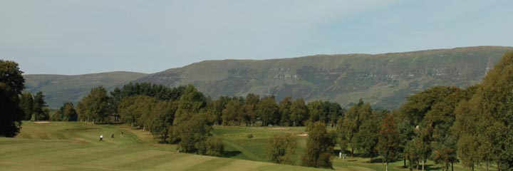 The parkland Kirkintilloch Golf Club showing some of the beautiful views across the Kelvin Valley to the north of Glasgow 