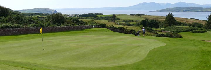 The 5th hole at Millport Golf Club