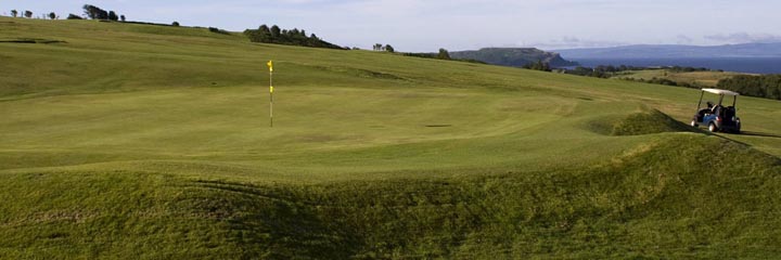 The 9th hole at Millport Golf Club