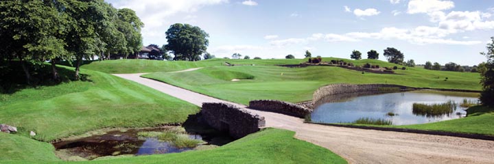 The 9th hole of the Hawkshill course at Newmachar Golf Club