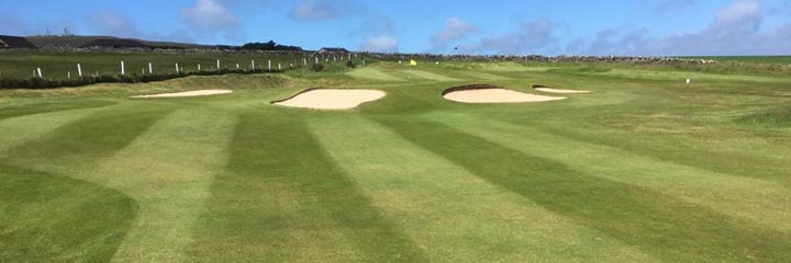 The 13th green of Orkney Golf Club
