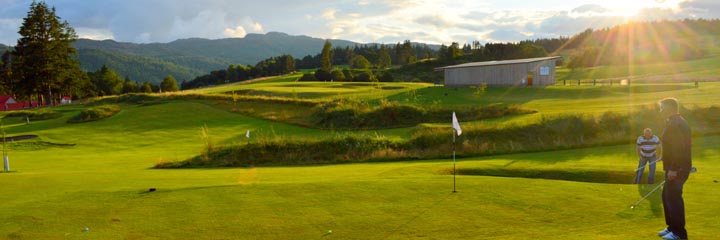 A view of Pitlochry Lettoch Links golf course