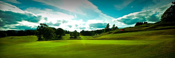 The 17th hole at Pitlochry Golf Club