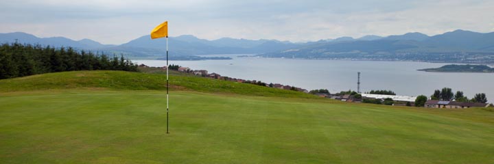 The 2nd hole at Port Glasgow Golf Club