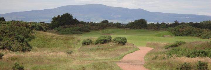 The 11th hole at Powfoot Golf Club