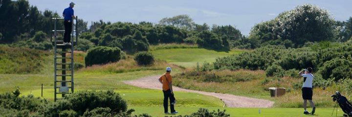 A view of Powfoot golf course