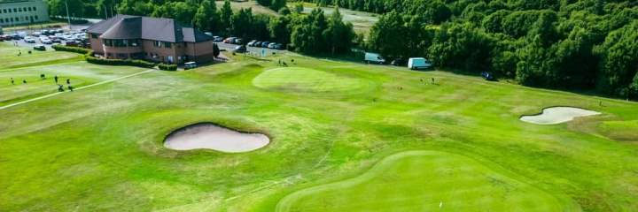 Pumpherston Golf Club with the clubhouse