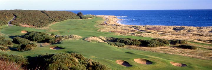 The 5th and 11th holes of the Championship course at Royal Dornoch Golf Club