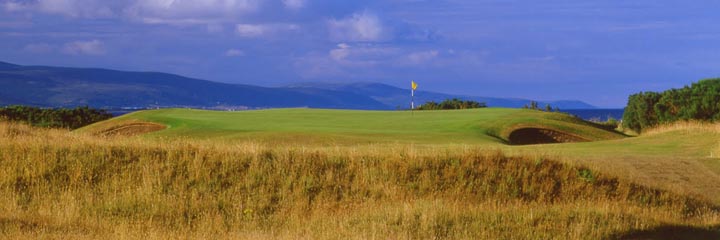 The 2nd hole of the Championship course at Royal Dornoch Golf Club