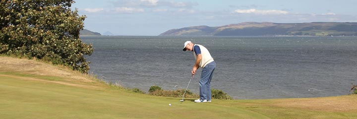 A view from Stranraer golf course of Loch Ryan