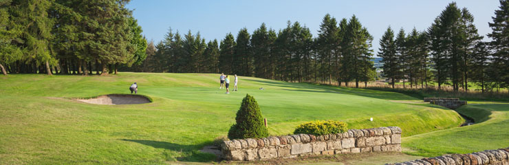 The 8th green at Strathaven Golf Club