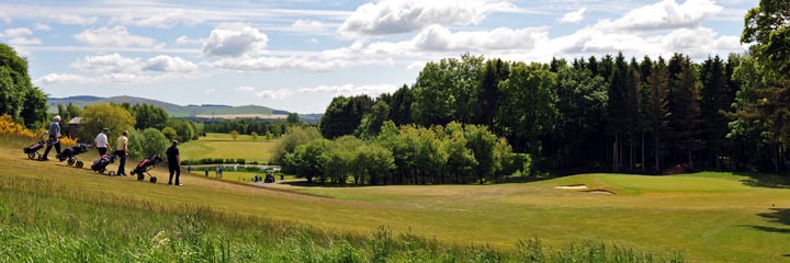 A view of the Rannaleroch course at the Strathmore Golf Centre