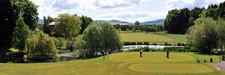 A view of the Rannaleroch course at the Strathmore Golf Centre