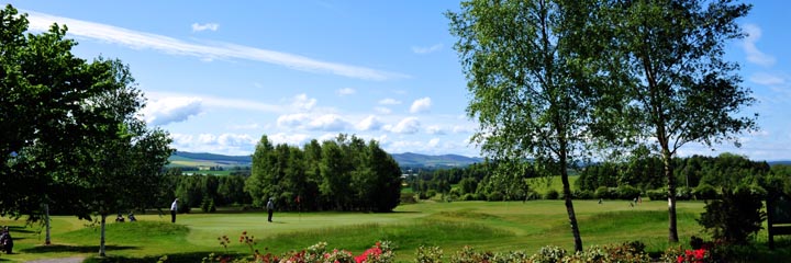 A view of the Rannaleroch course at the Strathmore Golf Centre