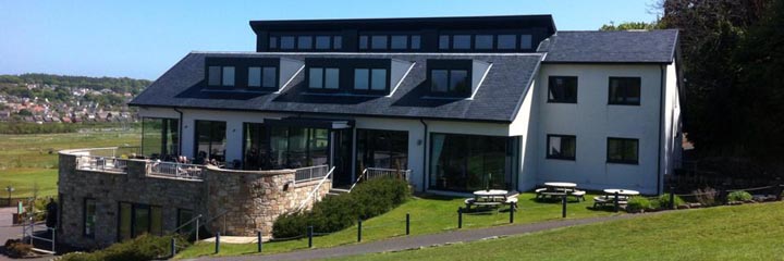 The clubhouse at Swanston golf course