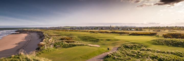 A view of the 1562 course  at Montrose Golf Links