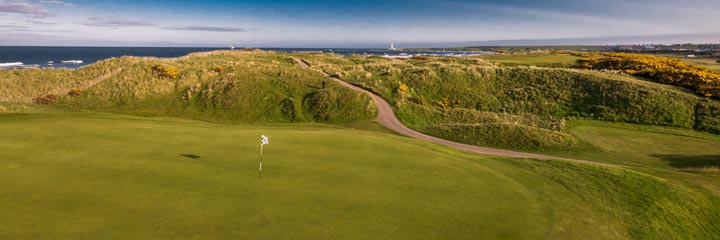 A view of the 1562 course  at Montrose Golf Links