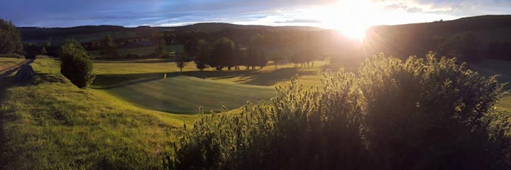 The 1st green at Torphins Golf Club