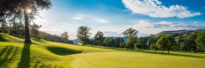 The 11th hole at Torwoodlee Golf Club in the Scottish Borders