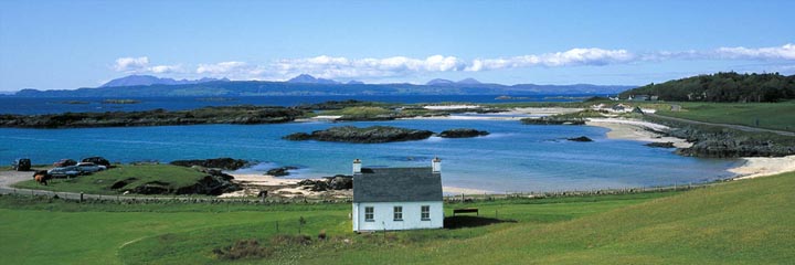 The clubhouse at Traigh golf course