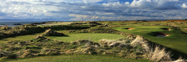 The 6th hole on the Turnberry Ailsa course, "Tappie Toorie"