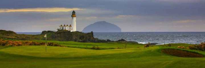 A view of the King Robert the Bruce course at the Turnberry Hotel