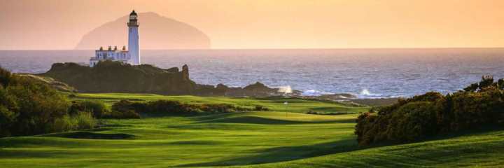 A view of the King Robert the Bruce course at the Turnberry Hotel