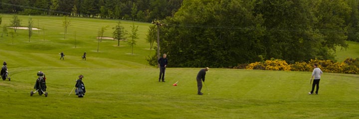 The 8th green of the championship standard golf course at West Lothian Golf Club