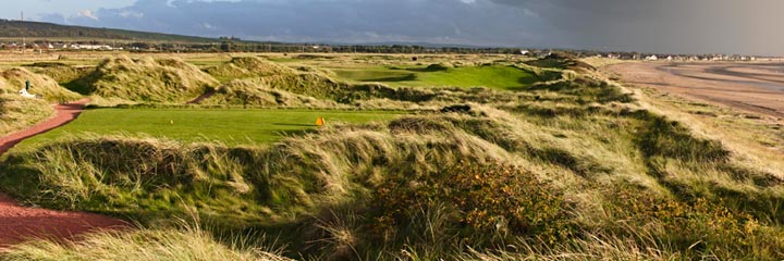 A view of Western Gailes golf course