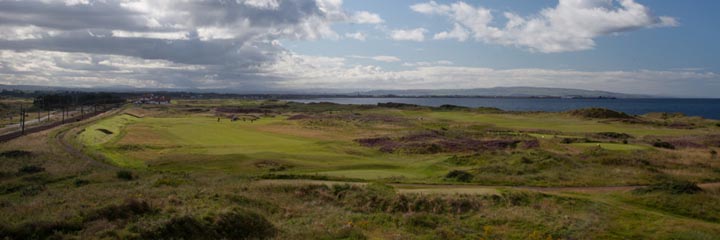 A view of Western Gailes golf course