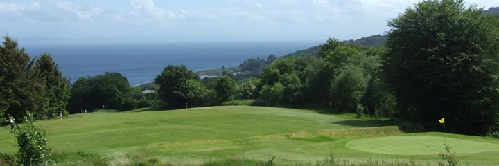 The 3rd hole at Whiting Bay Golf Club