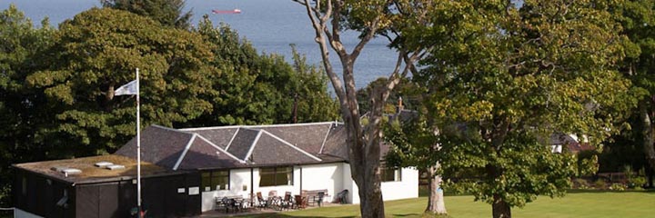 The clubhouse at Whiting Bay Golf Club