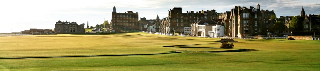 A view of the 18th hole at the Old course, St Andrews